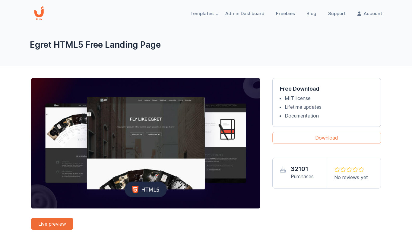 Product Landing Page Landing page