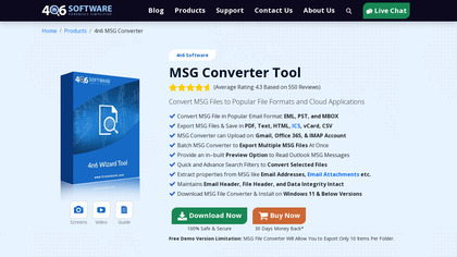 4n6 MSG File Converter Software image