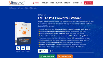 BitRecover EML to PST Converter image