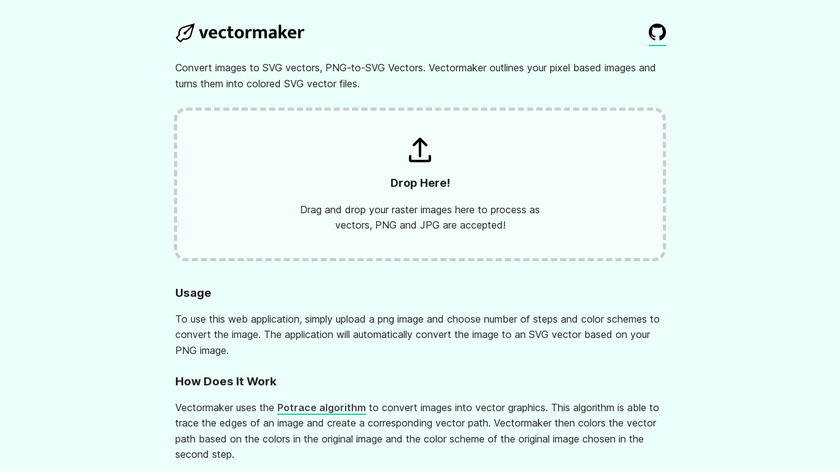 Vectormaker Landing Page
