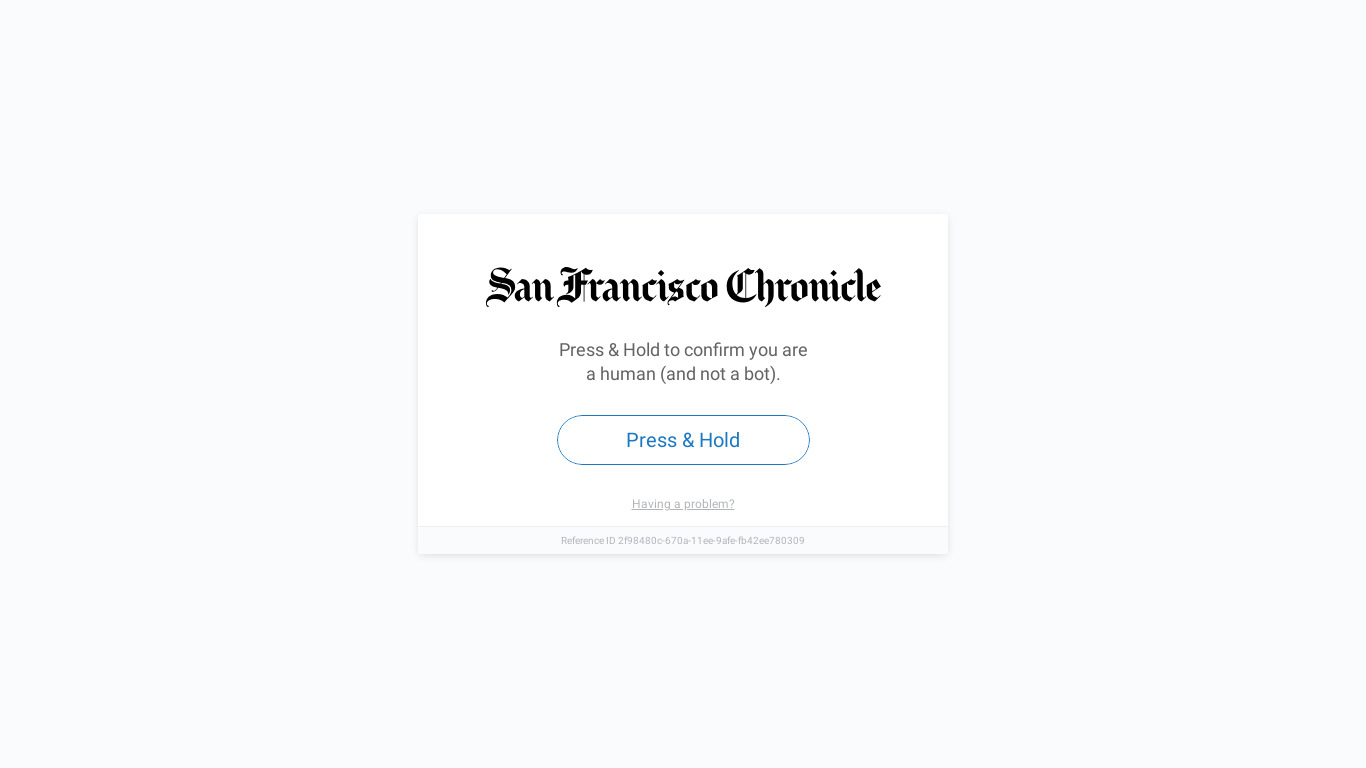 San Francisco Chronicle Landing page