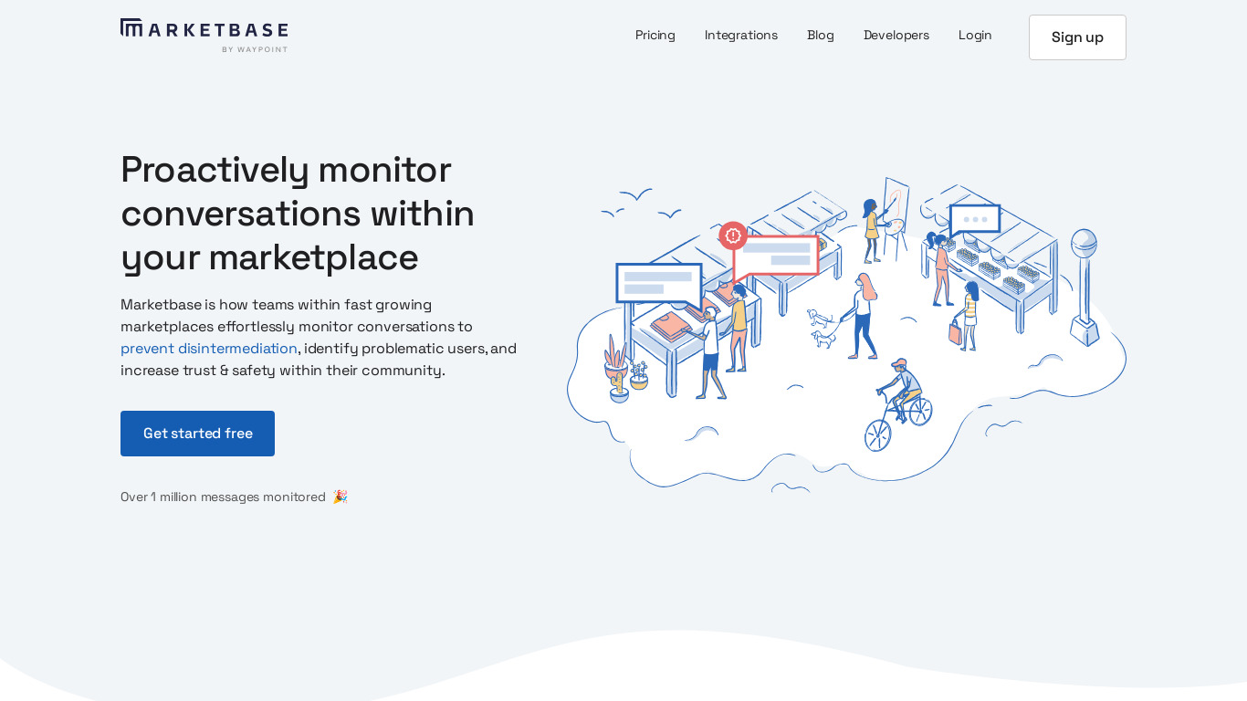 Marketbase Landing page