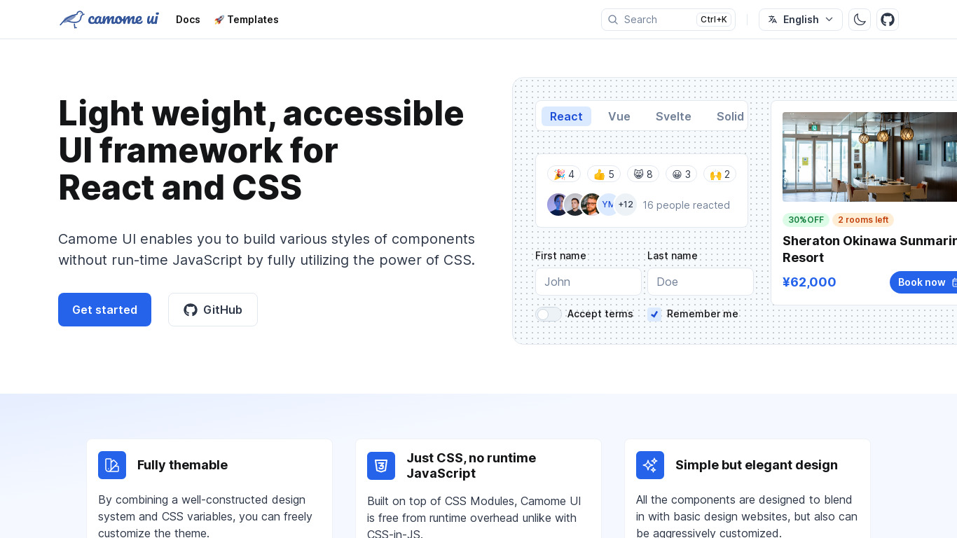 Saazy Template Landing page