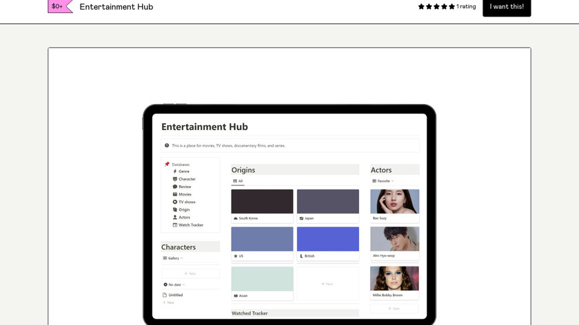 cianara.gumroad.com Entertainment Hub Landing Page