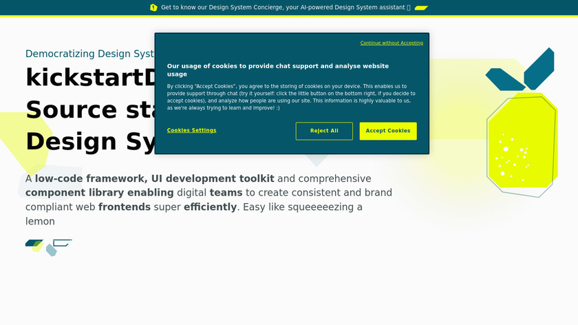 kickstartDS Landing Page