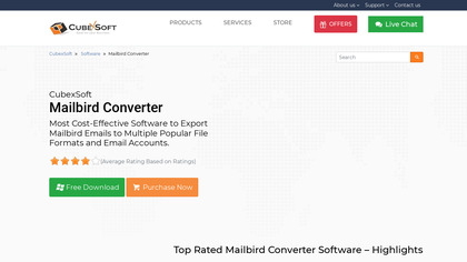 CubexSoft Mailbird Converter image