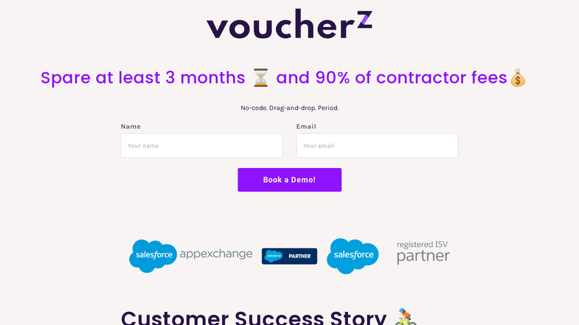 Voucherz Landing Page