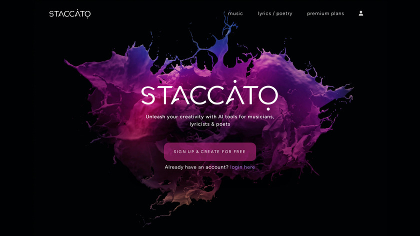 Staccato Landing Page