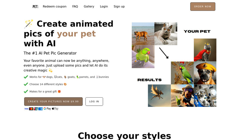 PetPic.ai Landing Page