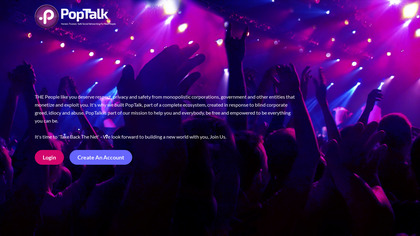 PopTalk social media platform image