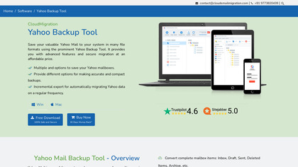 CloudMigration Yahoo Backup Tool image