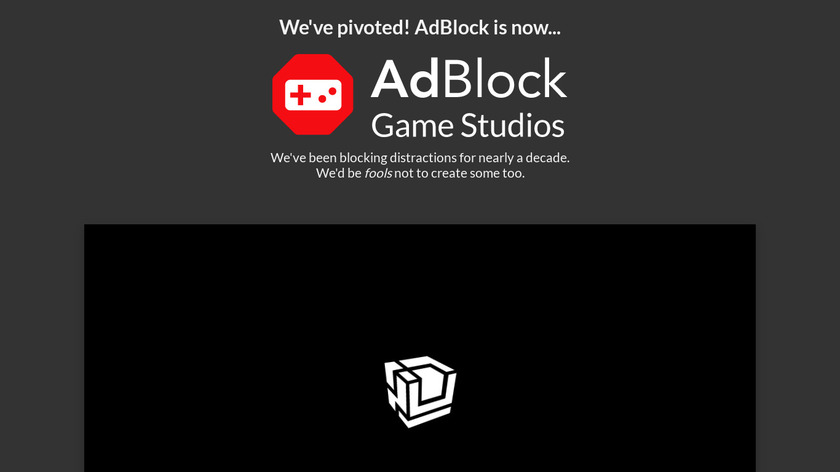 AdBlock: The Game Landing Page