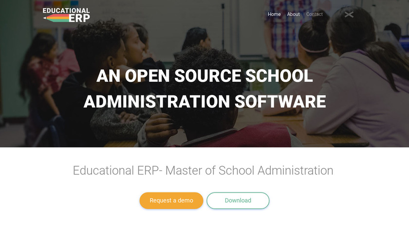 Educational ERP Landing Page
