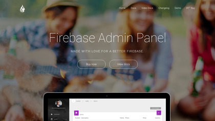 Firebase Admin Panel screenshot