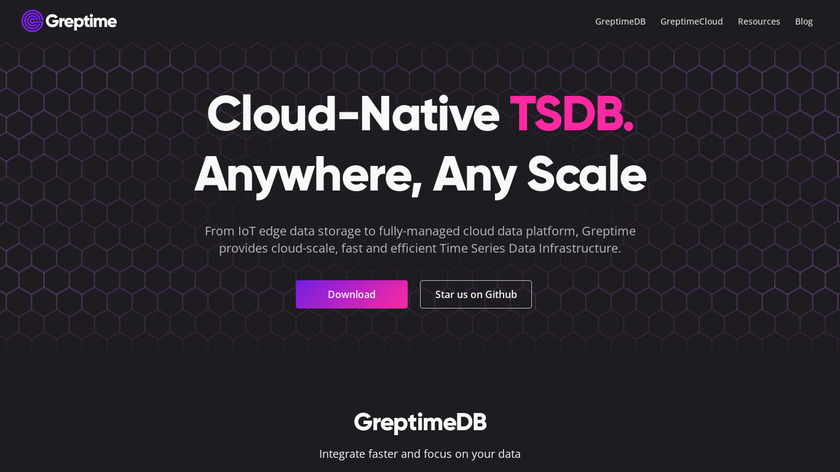 GreptimeDB Landing Page