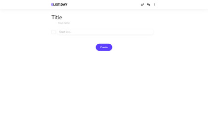 ELIST.DAY - minimalistic online lists image