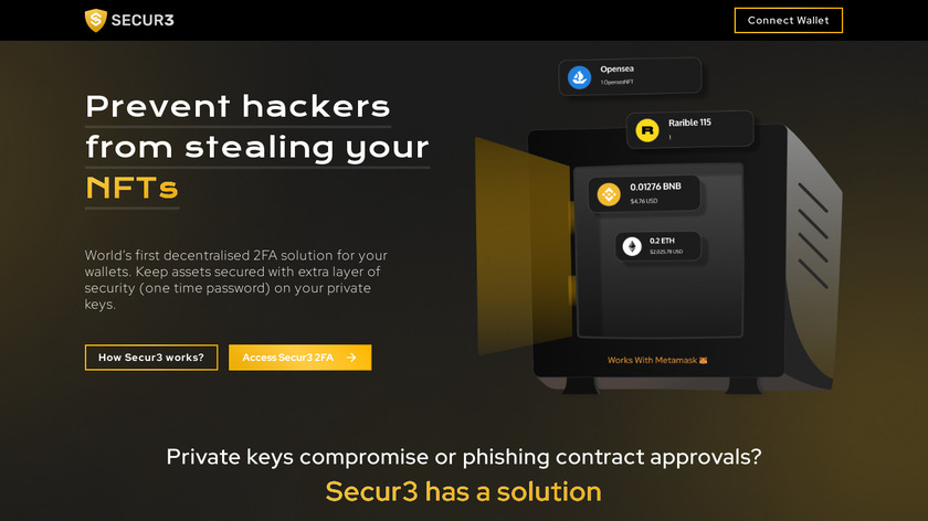 Secur3 Landing Page