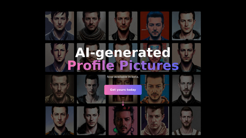 AI Profile Pictures Landing Page