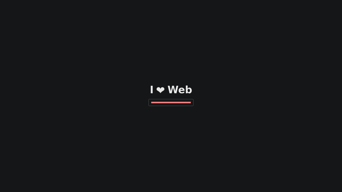 I ♥️ Web Landing page
