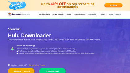 StreamFab Hulu Downloader image