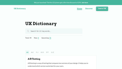 UX Dictionary image