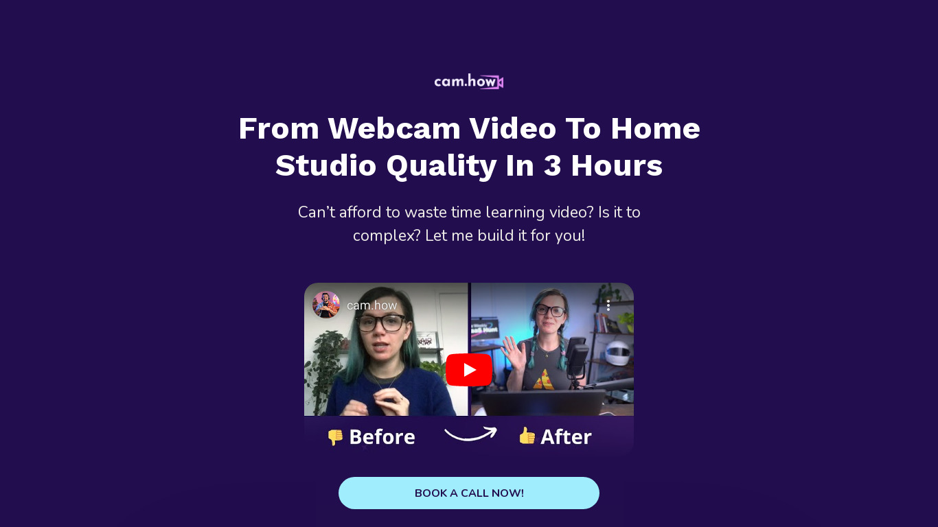 cam.how Landing page