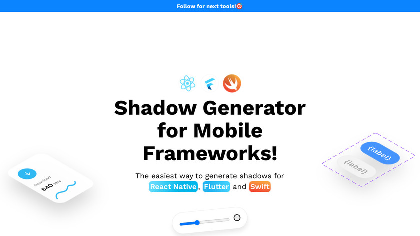 Shadow Generator For React Native Landing Page