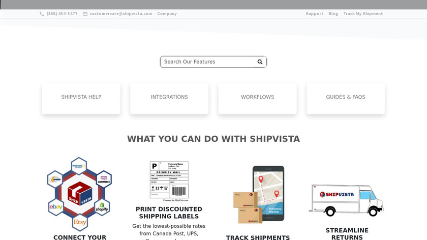 ShipVista.com Landing Page