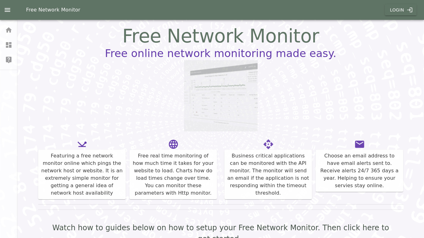 FreeNetworkMonitor.Click Landing page