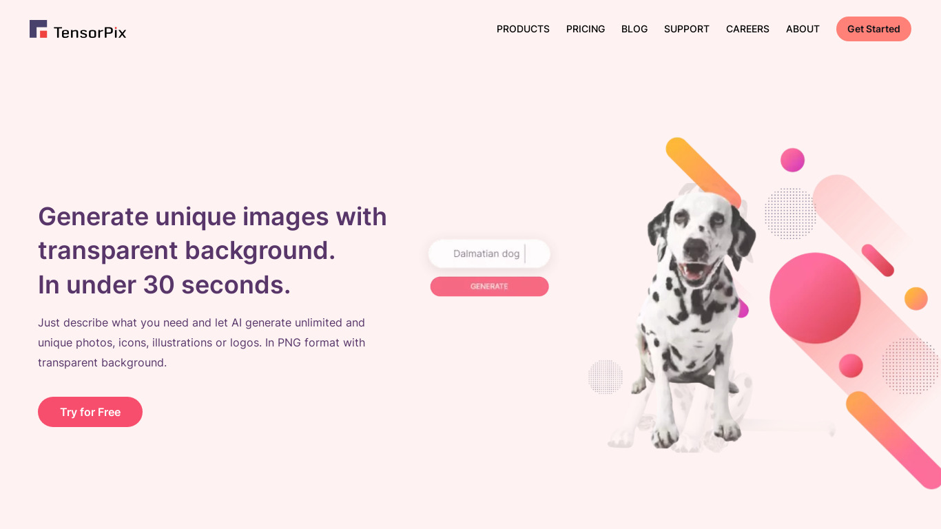 MagicStock by Aimages Landing page