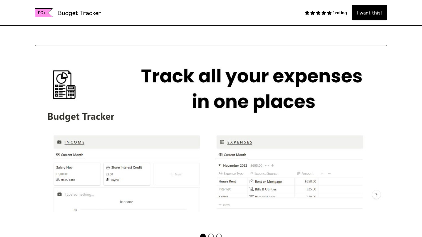 Finance | Budget Tracker Landing page