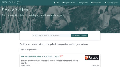 Privacy-First Jobs image