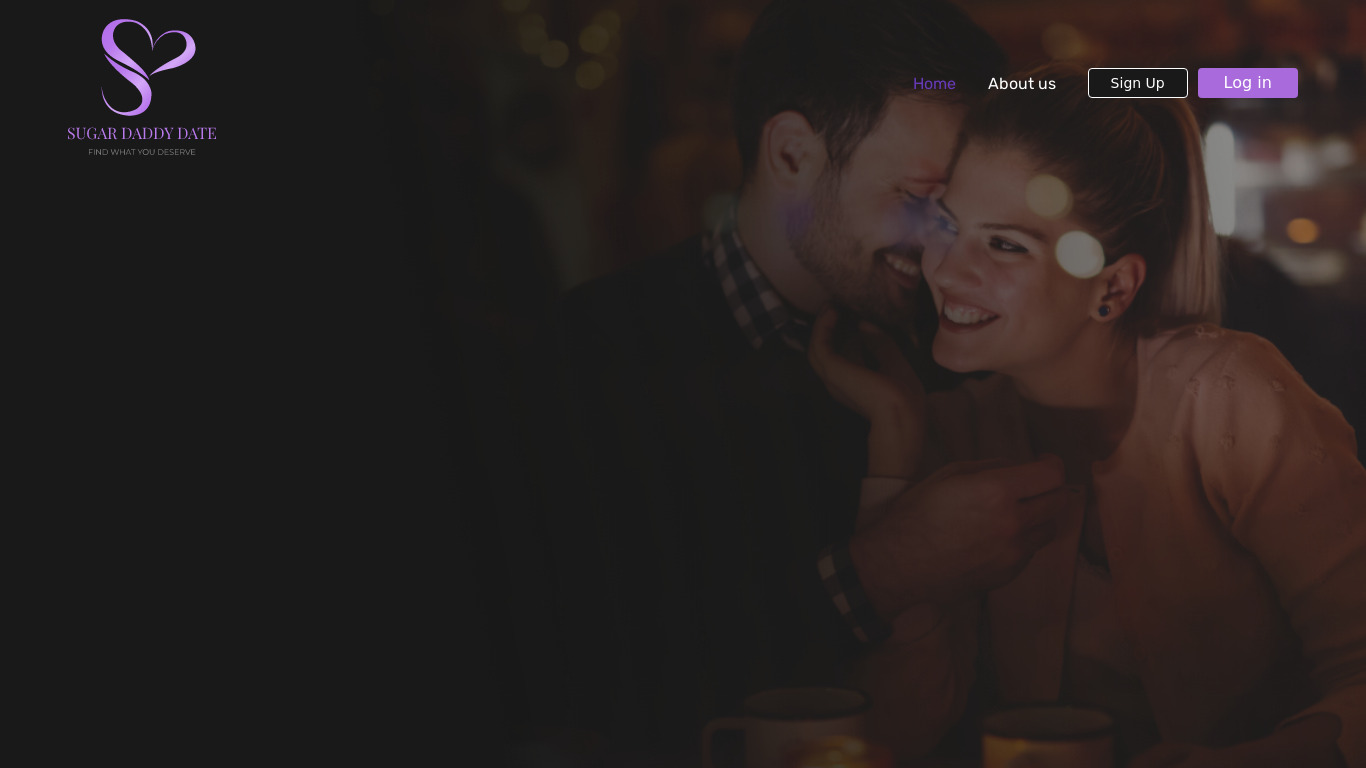 Sugar Daddy Date App Landing page