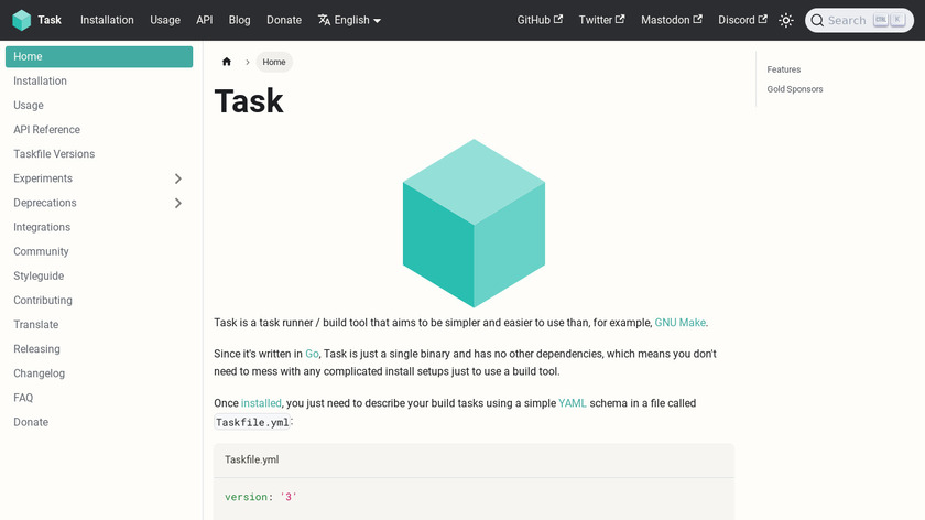 Task Build screenshot