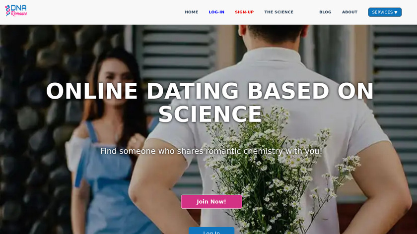 DNA Romance Landing Page