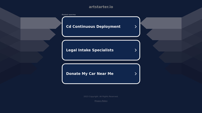 Artstarter Landing Page