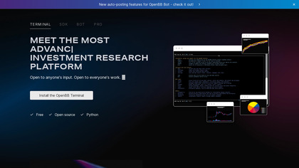 OpenBB Software Development Kit image