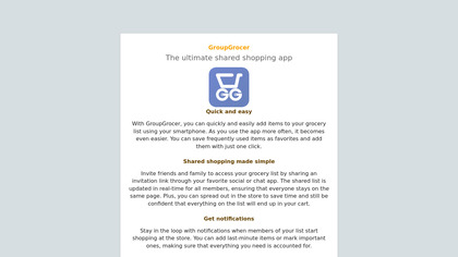PocShapp - Shared shopping app image