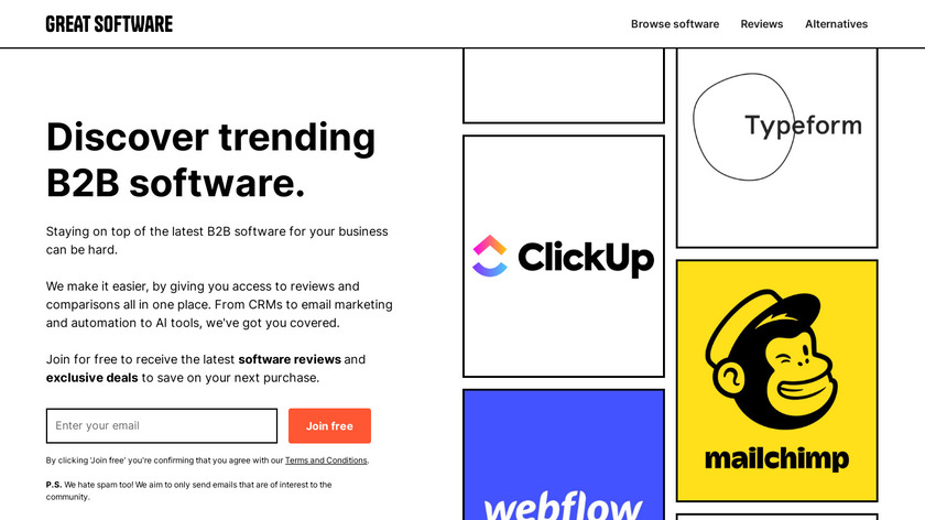 Great Software Landing Page