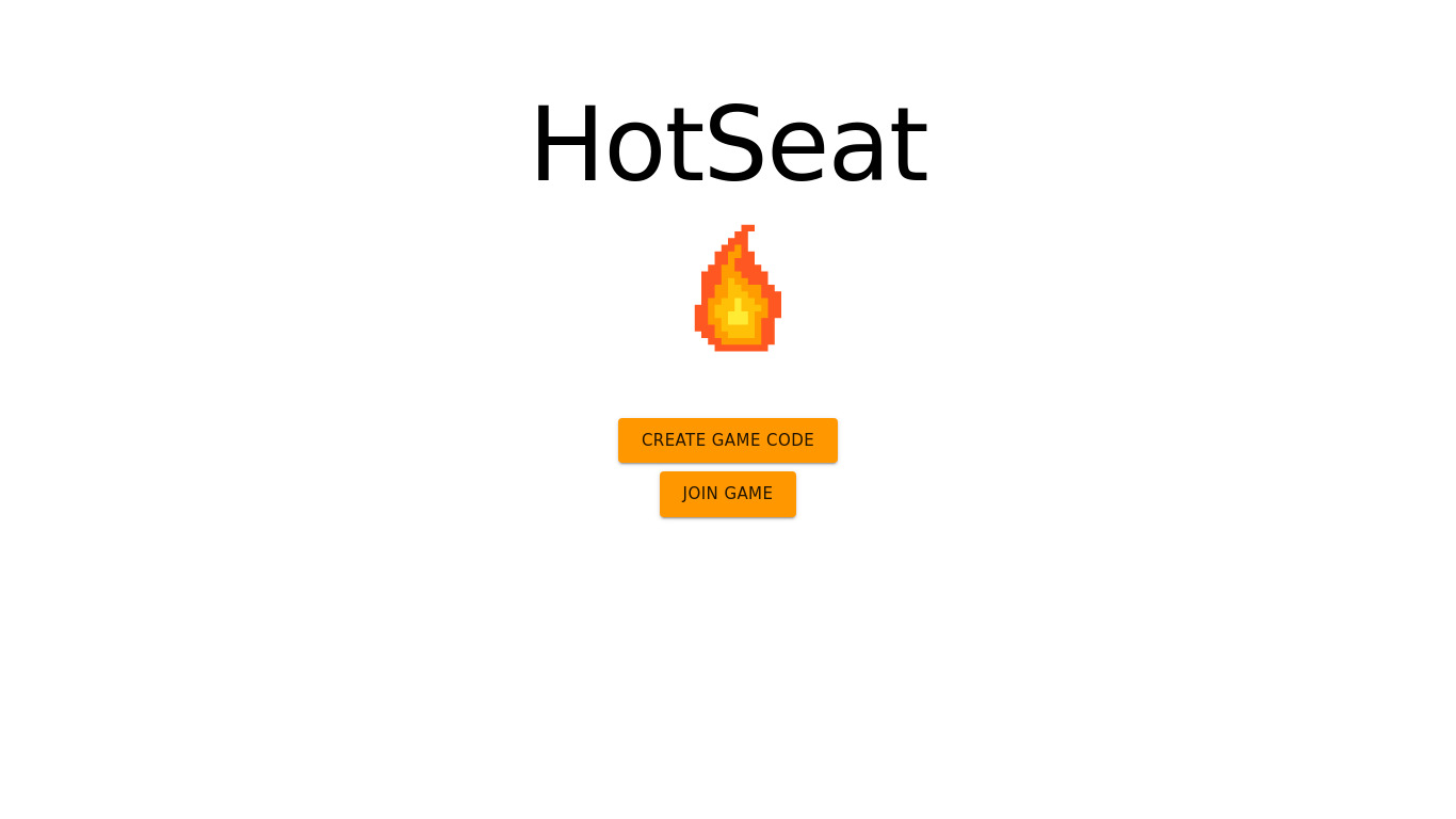 Virtual Hotseat Landing page
