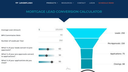 Mortgage Lead Conversion Calculator image