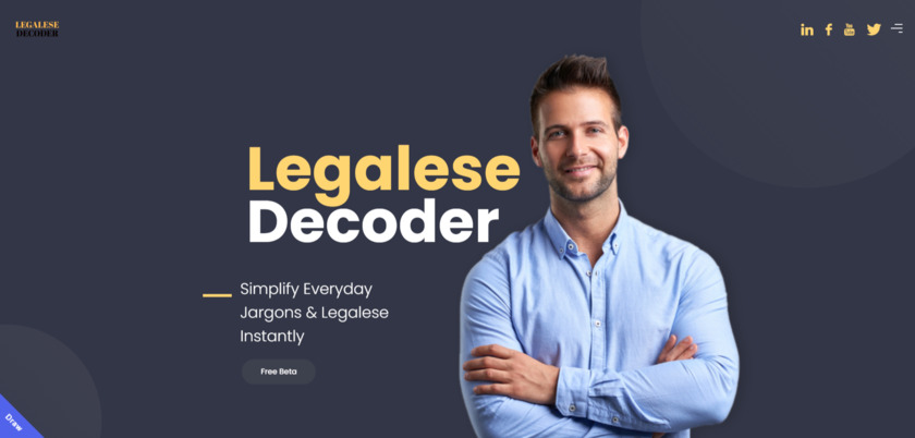 Legalese Decoder Landing Page