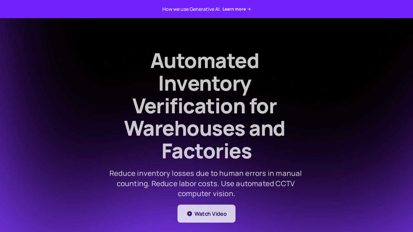 Logistify AI Landing page