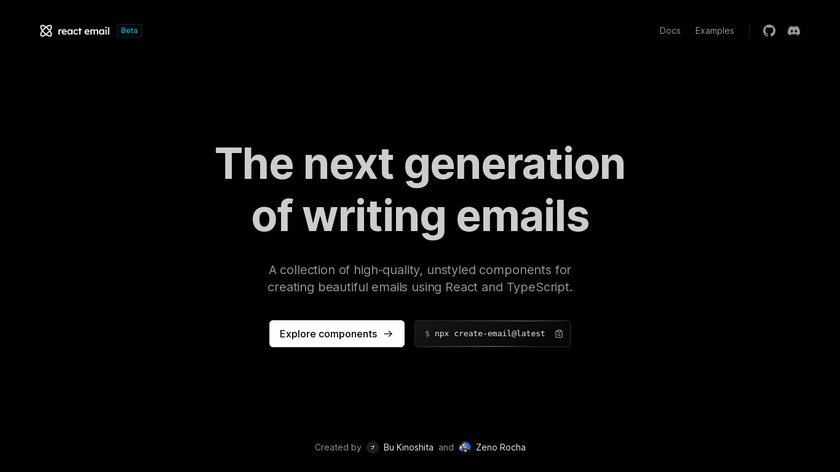 React Email Landing Page