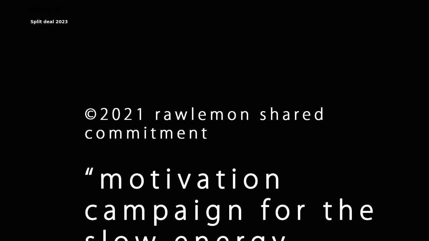 Rawlemon Beta.ey/ray Landing page