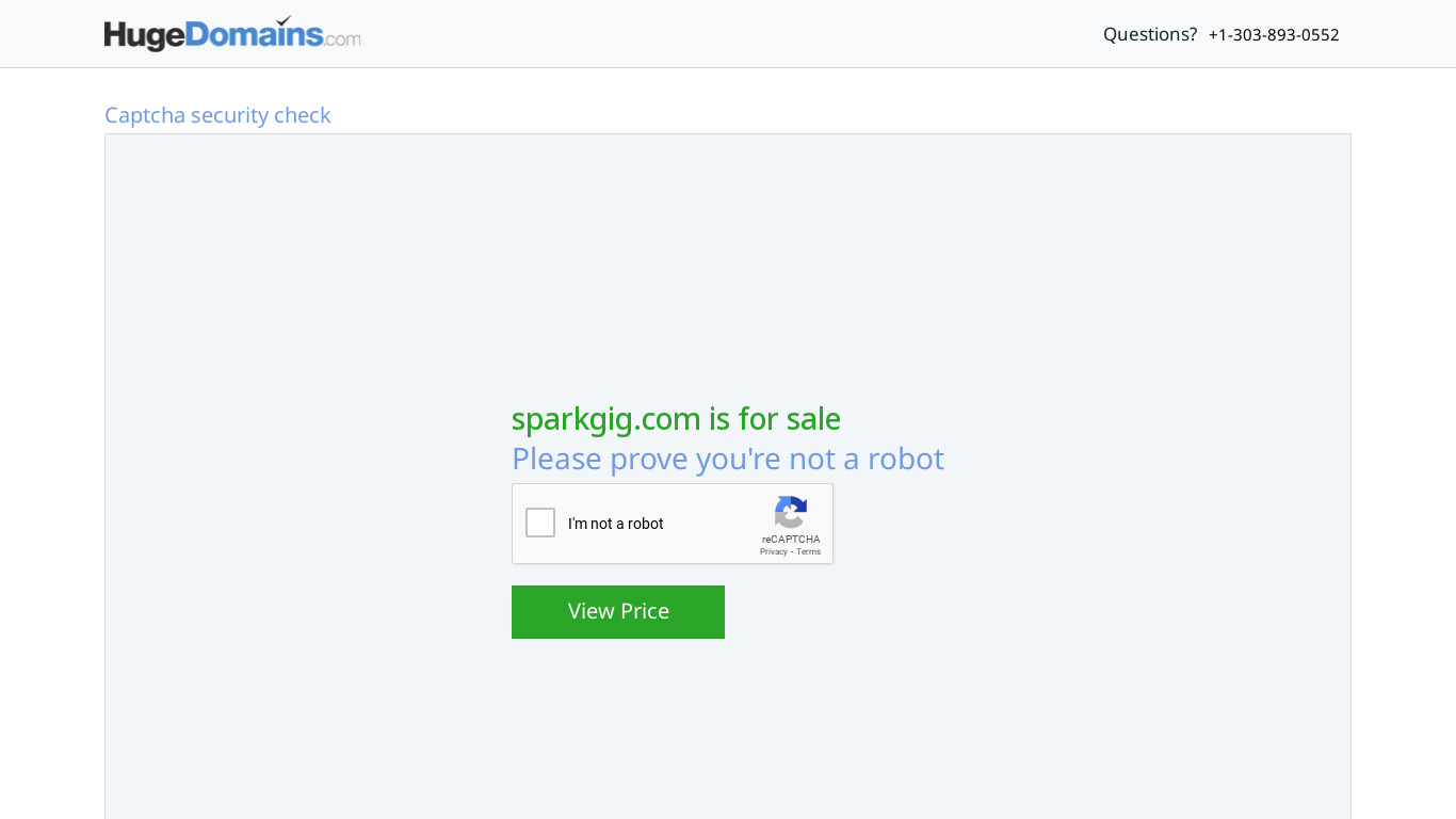 SparkGig Landing page