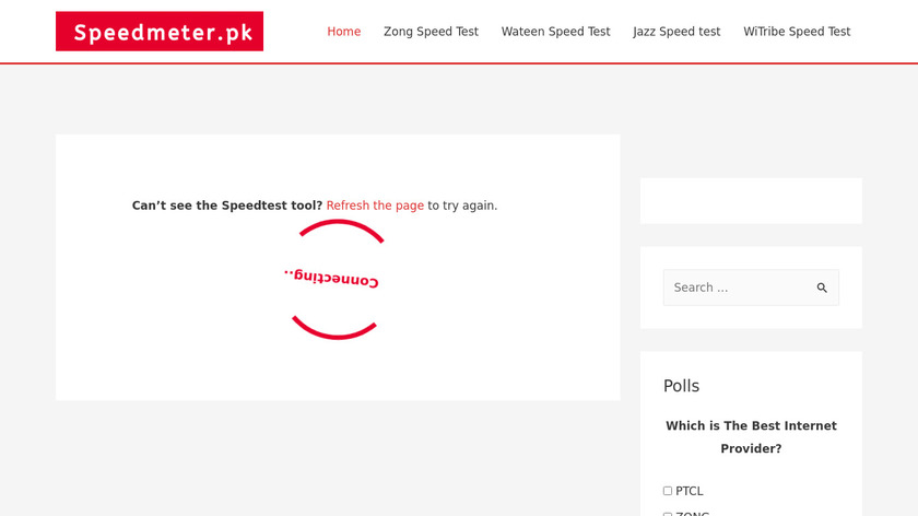 Speed meter Landing Page