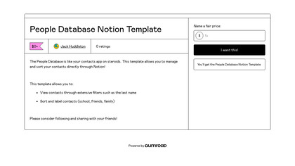 People Database Notion Template image