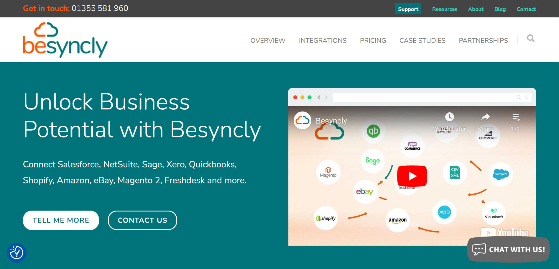 Besyncly Landing page