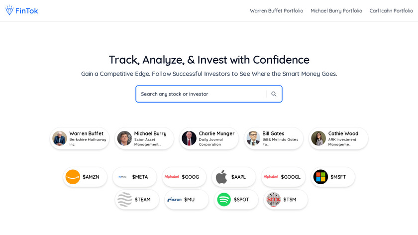 FinTok Landing Page